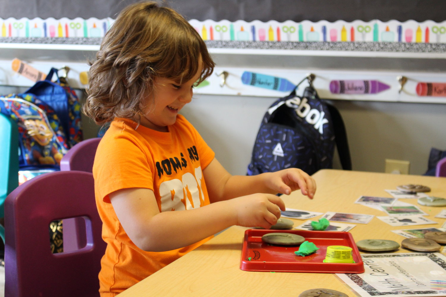 The preschool curriculum was developed in collaboration with the current kindergarten teachers to ensure students have the skills they need to succeed when they enter elementary school.